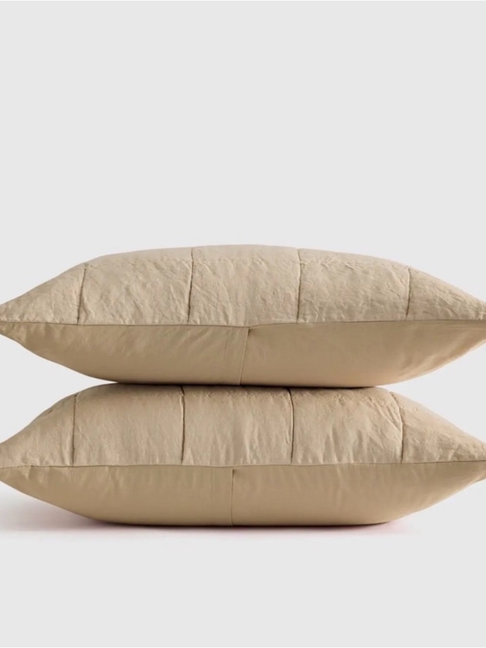 Quince Lightweight Box Quilted King Sham Set – Toffee